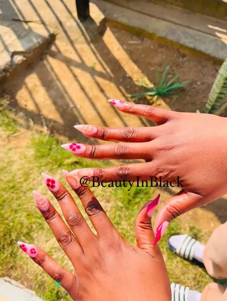 Summer Floral Nail Art by Beauty In Black